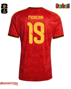 Belgia Diego Moreira #19 Tricou Fotbal Replică Mondial 2026 Barbati Acasa